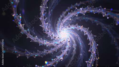 Sentient Data Flow Emerging From Cosmic Void
