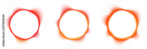 Photography Digital blood red cyber ring with energetic interior beam ripples