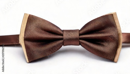 Elegant Brown Wooden Bow Tie - A Stylish Accessory for Formal Occasions.
