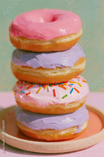 stack of donuts