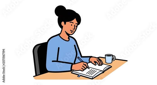 Professional man working on laptop in office.