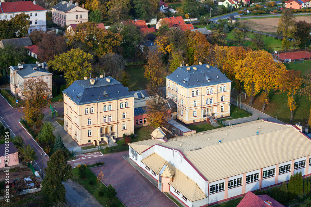 Fototapeta premium Legnickie Pole aerial view