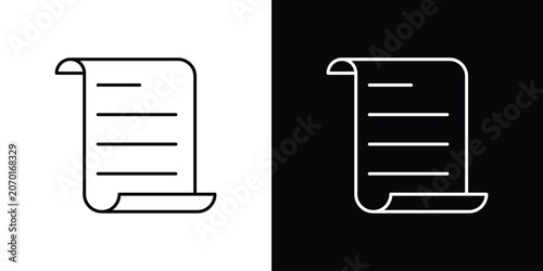 Photos History icon in line. Editable stroke. Vector illustration.