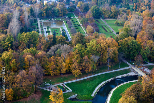 Obraz na plátně Legnica aerial view