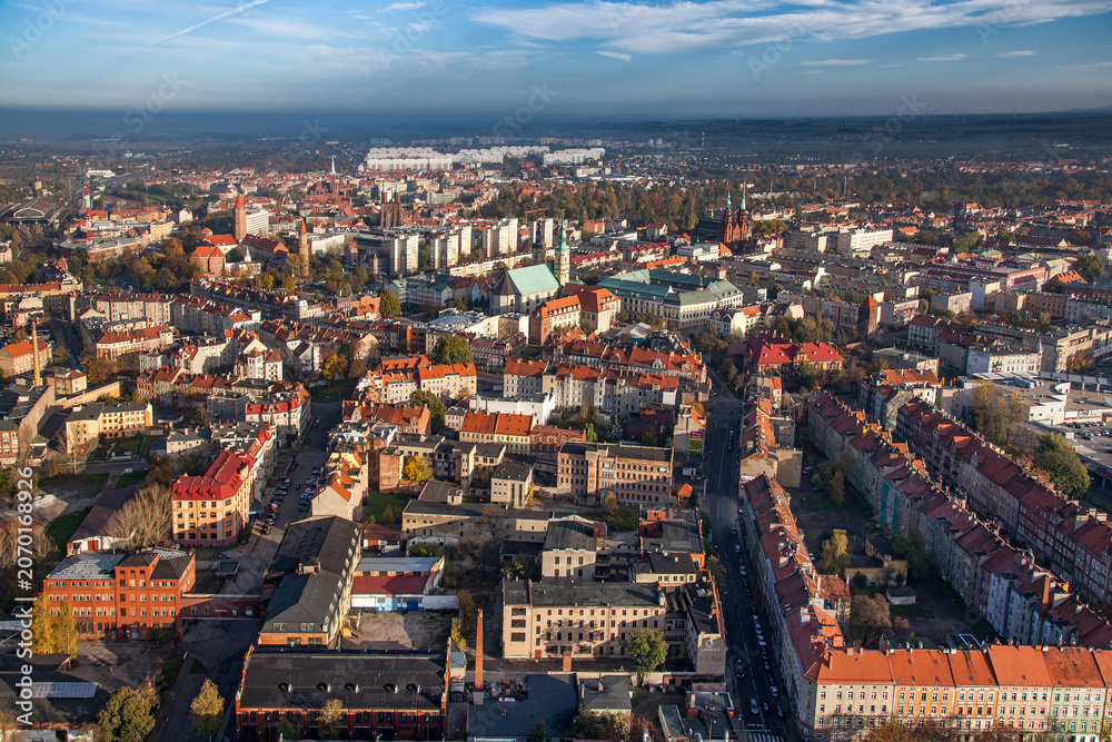 Fototapeta premium Legnica aerial view