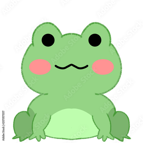 cartoon frog with a smile