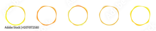 Obraz na płótnie Intelligent automated drone navigation system circular dashboard layout with yellow glowing flight telemetry symbols PNG