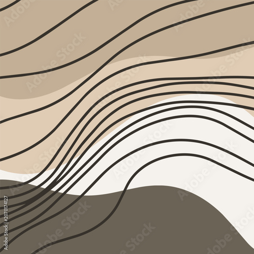 Abstract background with a minimal modern wall art design