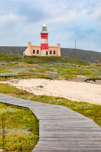 Obraz na plátne Lighthouse at Cape Agulhas South Africa