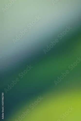Abstract Green Blue Gradient Background With Soft Blur For Calm Minimal Nature Design