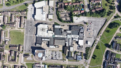 aerial view of  north point shopping centre, Bransholme Hull