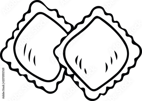 фотографія ravioli pasta icon
