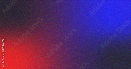 Obraz na płótnie Dynamic red and blue gradient background with expressive grain texture creating