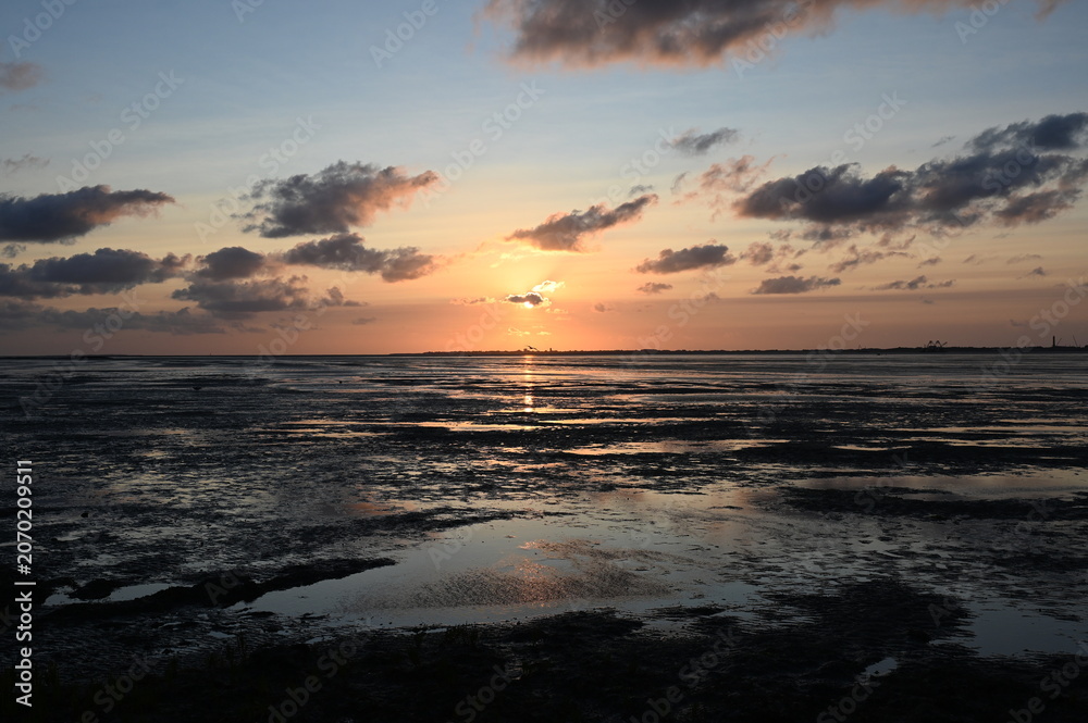 Fototapeta premium Abend am Watt