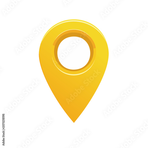Yellow location pin icon