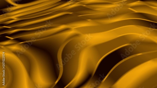 Texture Background Warm Amber Honey Golden Silk Waves Smooth Luxury Creative Media Web Template Flow