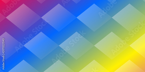 Foto A mesmerizing blend of overlapping translucent polygons in vibrant hues