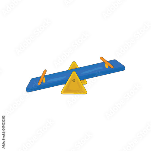 Seesaw playground balance toy illustration