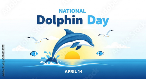 Dolphin jumps out of ocean on national dolphin day
