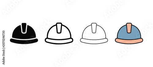 Canvastavla jockey caps with varied designs and colors on white background  equestrian headg
