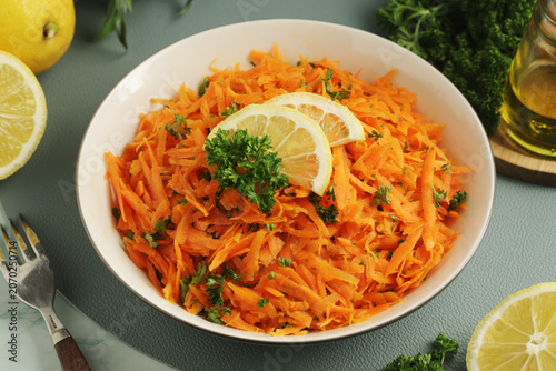 Photos Salad Carrotes rapees - traditional French dish made of carrots