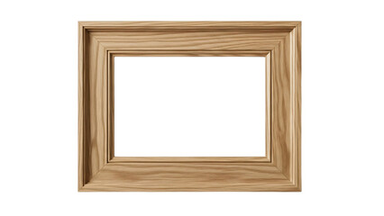 Wooden frame on black background with white border in the middle frame.