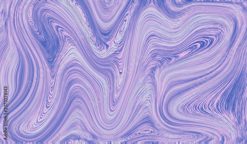 Vibrant purple and blue swirling pattern with wavy lines and fluid motion background design. Resizable and editable.