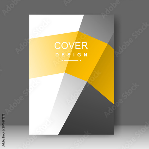 Design cover book modern technology style. Annual report. Brochure template, catalog. Simple Flyer promotion. magazine. Vector illustration