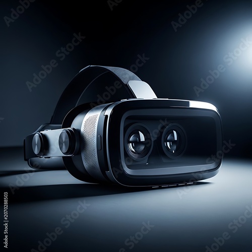 Immersive Virtual Reality Headset Close Up.