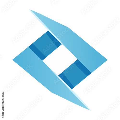 Abstract Geometric Diamond Letter C Logo Vector