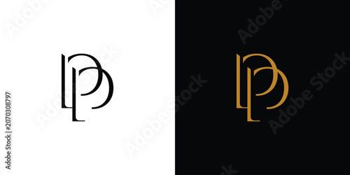 Modern and elegant PP logo design