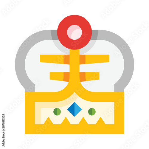 Crown king queen corona vector illustration
