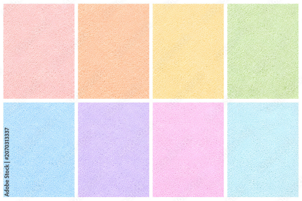 Fototapeta premium Set of soft pastel grainy textures in light colors