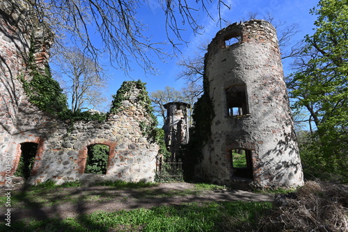 Ruine Veste Landskron bei Anklam, Außentürme