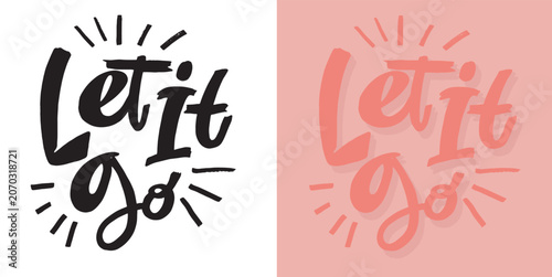 Fotografie Trendy hand drawn doodle lettering quote