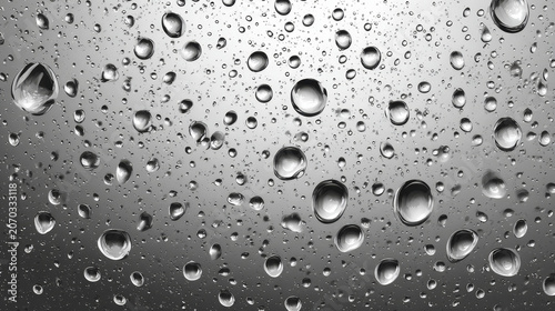 water drops on a glass