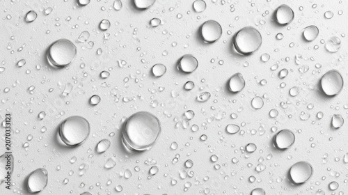 water drops on a glass