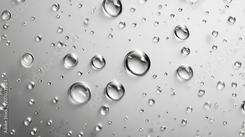 water drops on a glass