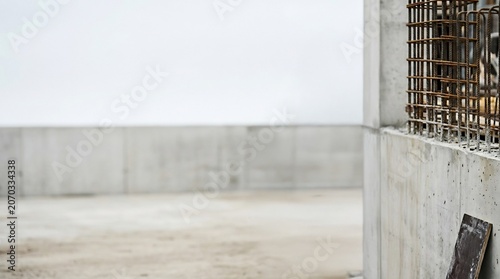 Stark Concrete Construction Site Texture Detail