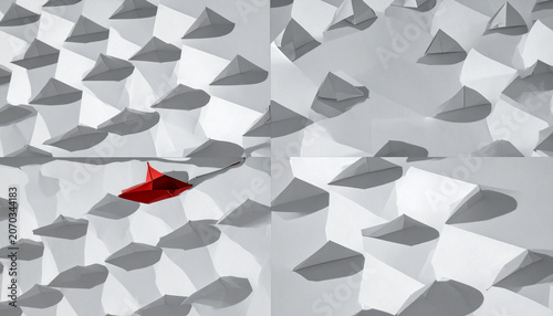 Red Arrow in Geometric Landscape