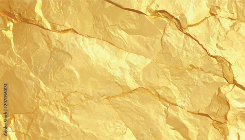 Фотография A high-resolution background featuring a luxurious gold rock texture with deep cracks, providing a premium, metallic, and sophisticated surface for modern abstract design and artistic projects