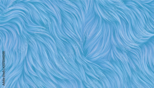 Photos A high-resolution vector illustration featuring a lush blue fur texture background, showcasing soft wavy strands and flowing organic patterns for a creative abstract design element or wallpaper