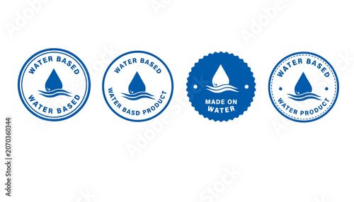 Water based product labels and eco friendly seals