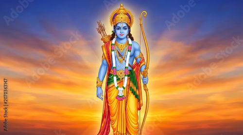 shree, ram, divine, portrait, glowing, background, spiritual, wallpaper, spirituality, hinduism, beautiful eyes, digital artwork, jampacked