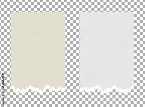 фотографія Retro style ripped paper collage for design layout