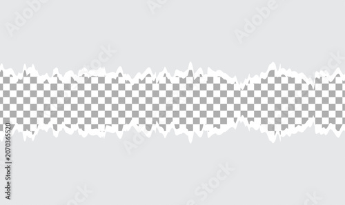 Slika na platnu piece of white paper tear isolated on white background