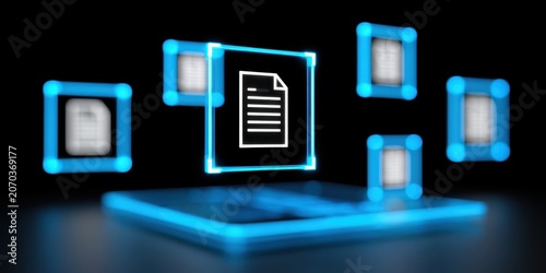 Innovative document sharing event digital space visual display tech environment virtual perspective