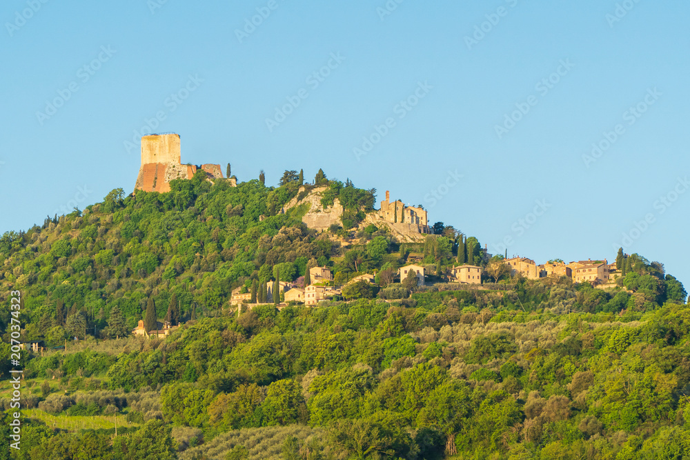 Obraz premium Castiglione d'Orcia Town view in Tuscany Region of Italy