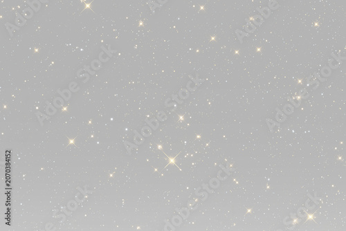 magical stars with luminous glitter dust and elegant celestial shimmering light
