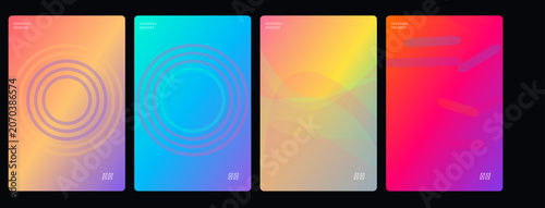 Gradient background textures, colorful geometric patterns, abstract designs, vector backgrounds